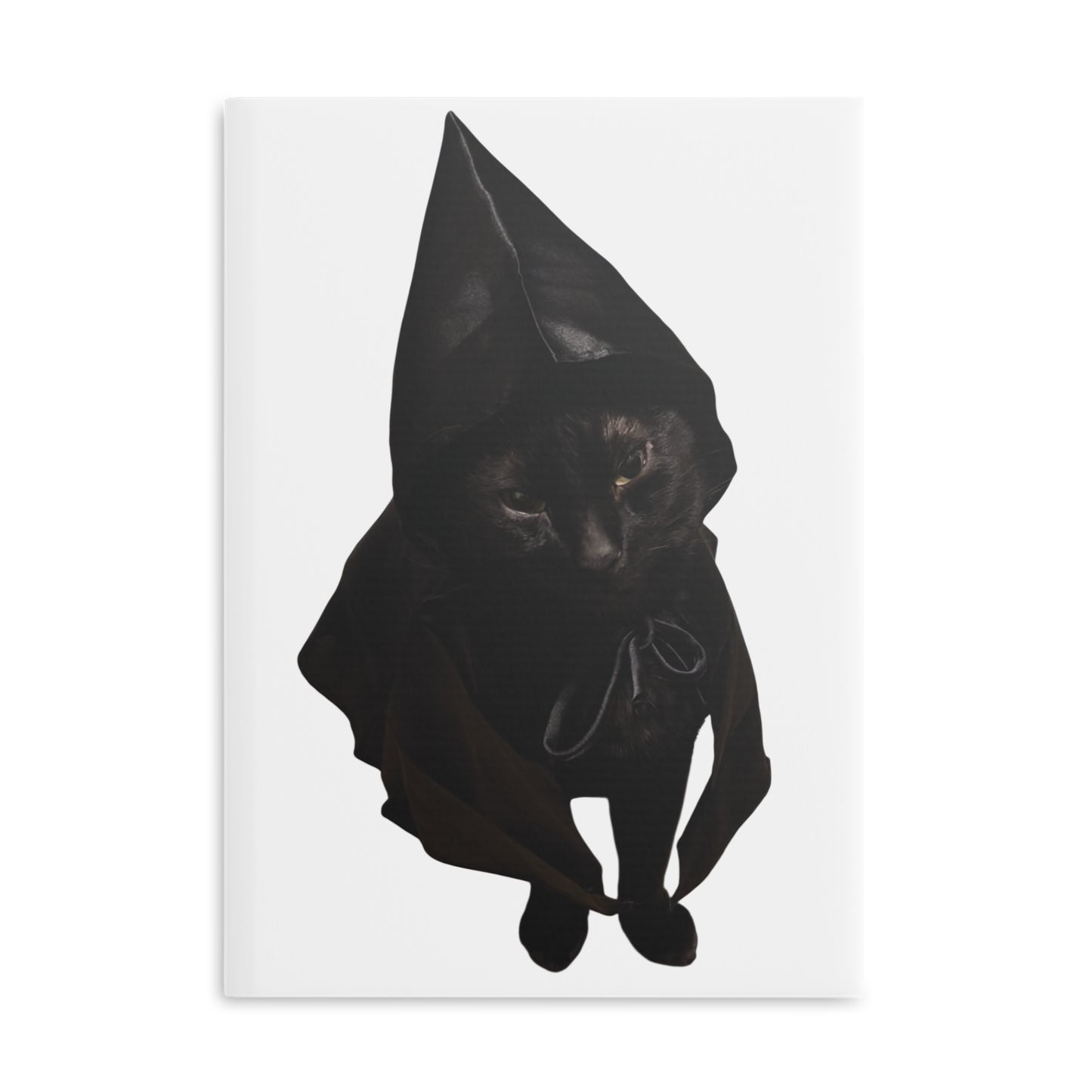 Quest Accepted Shadow the Cat Hardcover Notebook — Puffy Black Cat Journal