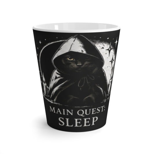 Funny 'Shadow the Cat' Latte Mug — Cute Adventure Cat Coffee Cup