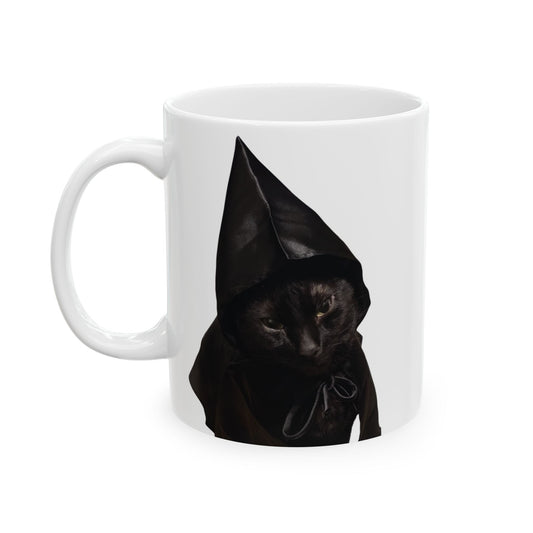 Quest Accepted Black Cat Ceramic Mug — Funny Shadow the Cat (11oz & 15oz)